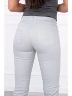 Kalhoty v barvě denim šedé