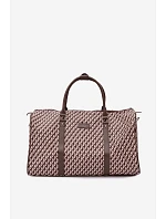 Vzorovaná cestovní taška tmavě béžová Suelle