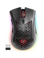 DEFENDER BEZDRÁTOVÁ MYŠ GM-709L WARLOCK RF RGB 2400DPI 8P, 5 REŽIMŮ PODSVÍCENÍ, DĚROVANÁ 52709
