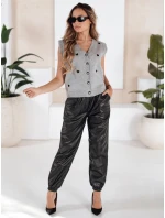 Dámské kožené kalhoty MAGIR black FashionStreet UY1683