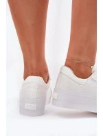 Dámské trampky na platformě Lee Cooper – bílé