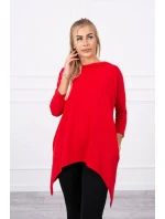 Mikina s potiskem kola červená Mikina s potiskem kola červená