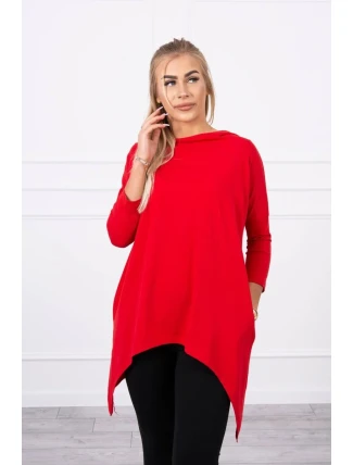 Mikina s potiskem kola červená Mikina s potiskem kola červená