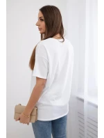 Halenka z rubané bavlny Miami bílý Halenka z rubané bavlny Miami bílý