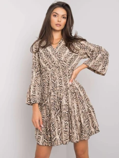 Šaty DHJ SK 8777B 1.11P černá a béžová