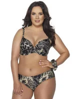 Dámská plavková podprsenka SK-185 Mocca s černou - AVA