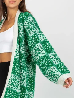 Dámský svetr LC SW 0301 bílý zelený