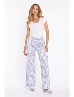 M911 Široké kalhoty s potiskem a zapínáním na zip - model 1 M911 Široké kalhoty s potiskem a zapínáním na zip - model 1