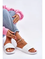 Dámské módní pantofle Big Star LL274A159 Bílé Dámské módní pantofle Big Star LL274A159 Bílé