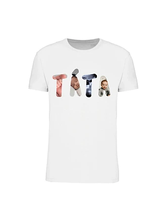 Personalizované pánské tričko - táta/děda z fotek 