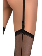 Dámské punčochy k podvazkovému pásu PDP 02 Černá - Sesto senso