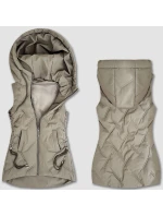 Béžová dámská vesta se stahovacími boky S'West (B8382-12) Béžová dámská vesta se stahovacími boky S'West (B8382-12)