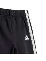 Adidas Essentials Joggers 3 Stripes Fleecová mikina s kapucí Black JD6484