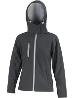 Result R 230F Dámská 3-vrstvá softshellová bunda s kapucí 30.230F black/grey Result R 230F Dámská 3-vrstvá softshellová bunda s kapucí 30.230F black/grey