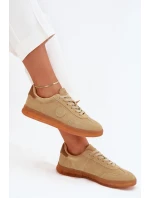 Dámské Semišové Sneakers Big Star RR274849 HI-POLY SYSTEM Béžové