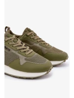 Pánské tenisky na platformě Big Star HI-POLY SYSTEM – khaki