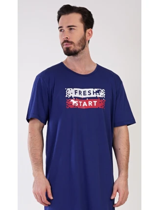 Pánská noční košile s krátkým rukávem Fresh start