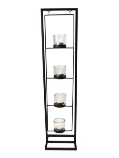 ŽEBŘÍKOVÝ DRŽÁK NA SVÍČKU PRO 4 SVÍČKY TEE