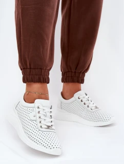 Dámské Kožené Sportovní Boty Vinceza 79532 Bílé