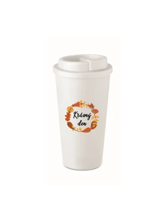 KRÁSNÝ DEN (PODZIM) - bílý termohrnek 475 ml KRÁSNÝ DEN (PODZIM) - bílý termohrnek 475 ml