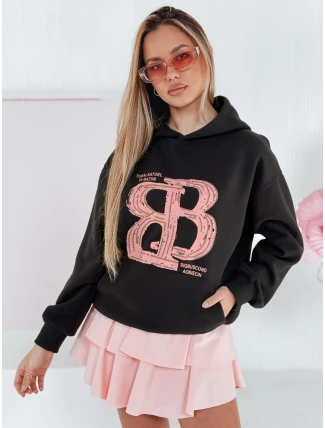 Dámská oversize mikina LITESSO černá FashionStreet BY1413