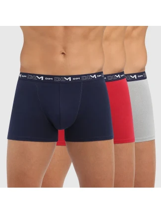 Pánské boxerky 3 ks DIM COTTON STRETCH BOXER 3x - DIM - tmavě modrá Pánské boxerky 3 ks DIM COTTON STRETCH BOXER 3x - DIM - tmavě modrá