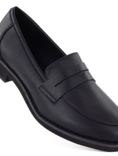 Kožené polobotky Jezzi černé SFY25128