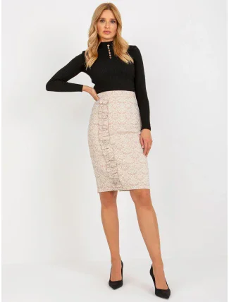 Sukně LK SD 506633.11 béžová