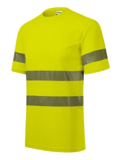 HV Dry tričko unisex fluorescenční žlutá