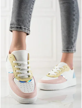 Originální dámské vícebarevné tenisky bez podpatku 8757 Originální dámské vícebarevné tenisky bez podpatku 8757