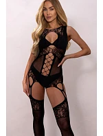 Dámský bodystocking Kelly černý - Pure Sin Dámský bodystocking Kelly černý - Pure Sin