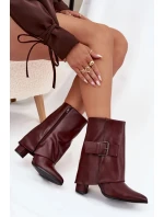 Boty na podpatku  model 222489 Step in style