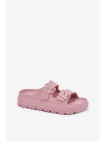 Dámské Pěnové Pantofle Na Platformě Růžové Melorea