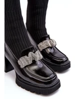 Dámské kotníkové boty na vysokém podpatku D&A Black