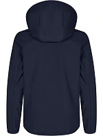 Clique Classic Softshell Jkt Jr Dětská 3-vrstvá softshellová bunda s kapucí 67.0909 dark navy