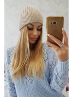 Tenká čepice Grace K211 světle béžová