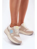 Dámské Sneakersy Na Platformě Béžové Tenanela