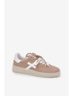 Nízké Dámské Sportovní Boty Béžové Zelevelis