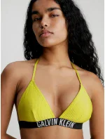 Dámský plavkový vrchní díl bikin KW0KW01967 LRF neon.žlutá - Calvin Klein