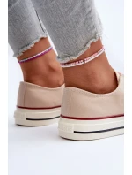 Dámské nízké tenisky Big Star Béžová Dámské nízké tenisky Big Star Béžová