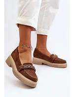 Dámské semišové mokasíny Zazoo 3429/W hnědé - Zazoo Dámské semišové mokasíny Zazoo 3429/W hnědé - Zazoo