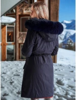 Dámská zimní bunda TRENDNEL s oboustrannou kapucí tmavě modrá FashionStreet TY4590