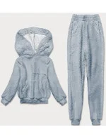 Teplý blankytný teplákový dámský komplet (YP-1104) Teplý blankytný teplákový dámský komplet (YP-1104)