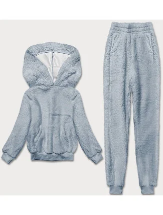 Teplý blankytný teplákový dámský komplet (YP-1104) Teplý blankytný teplákový dámský komplet (YP-1104)