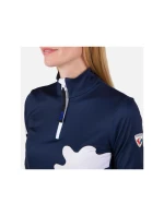 Rossignol T-shirt W Booster 1/2 Zip Top blue dámské