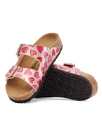 Žabky Birkenstock ARIZONA KIDS BS 1030434 ELECTRIC METALLIC COPPER HEARTS (standardní šířka)