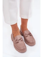 Dámské Mokasíny Eko Kůže S Ozdobným Detalem Khaki Seftass