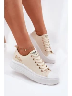 Dámské sportovní boty LCW-24-44-2464L Světle béžová s bílou - Lee Cooper Dámské sportovní boty LCW-24-44-2464L Světle béžová s bílou - Lee Cooper