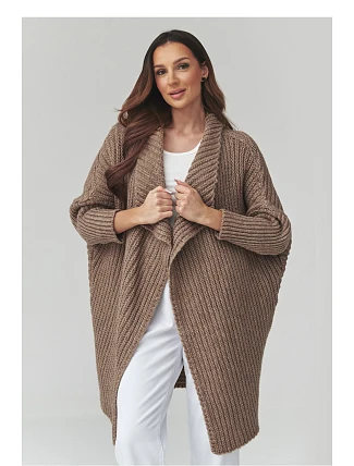 Svetr na zapínání  model 226877 Makadamia