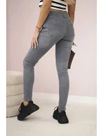 Grafitové džínové kalhoty Grafitové džínové kalhoty